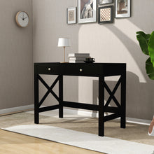 Load image into Gallery viewer, ChooChoo Home Office Desk Writing Computer Table Modern Design White Desk with Drawers, Makeup Vanity Table