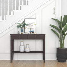 Load image into Gallery viewer, ChooChoo Console Sofa Table Classic X Design with 2 Drawers, Entryway Hall Table, Accent Tables Easy Assembly