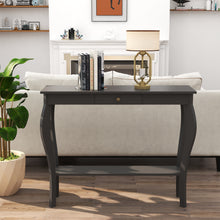 Load image into Gallery viewer, ChooChoo Narrow Console Table for Entryway, Silm Sofa Table with Wood Curved Legs, Tall Entryway Table for Hallway, Easy Assembly