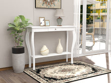 Load image into Gallery viewer, ChooChoo Narrow Console Table for Entryway, Silm Sofa Table with Wood Curved Legs, Tall Entryway Table for Hallway, Easy Assembly