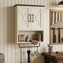 Load image into Gallery viewer, Wall Cabinet, Storage Cabinet with 2 Shelves for Garage, Bathroom
