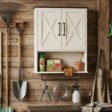 Load image into Gallery viewer, Wall Cabinet, Storage Cabinet with 2 Shelves for Garage, Bathroom

