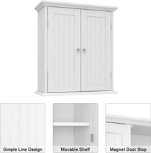 Load image into Gallery viewer, ChooChoo Bathroom Wall Cabinet, Over The Toilet Space Saver Storage Cabinet, Medicine Cabinet with 2 Door and Adjustable Shelves, Cupboard
